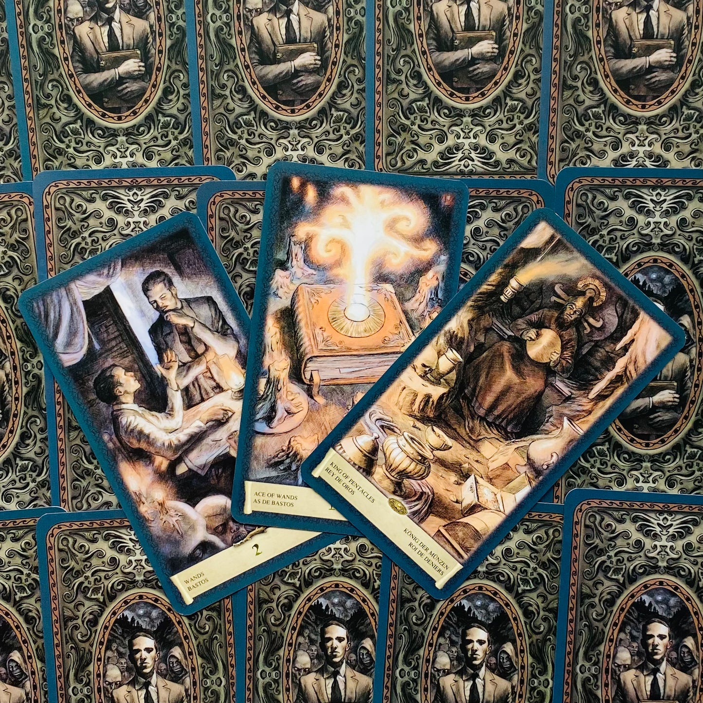 Unique Dark Grimoire Tarot Cards Set - Rare Antique Mystic Deck