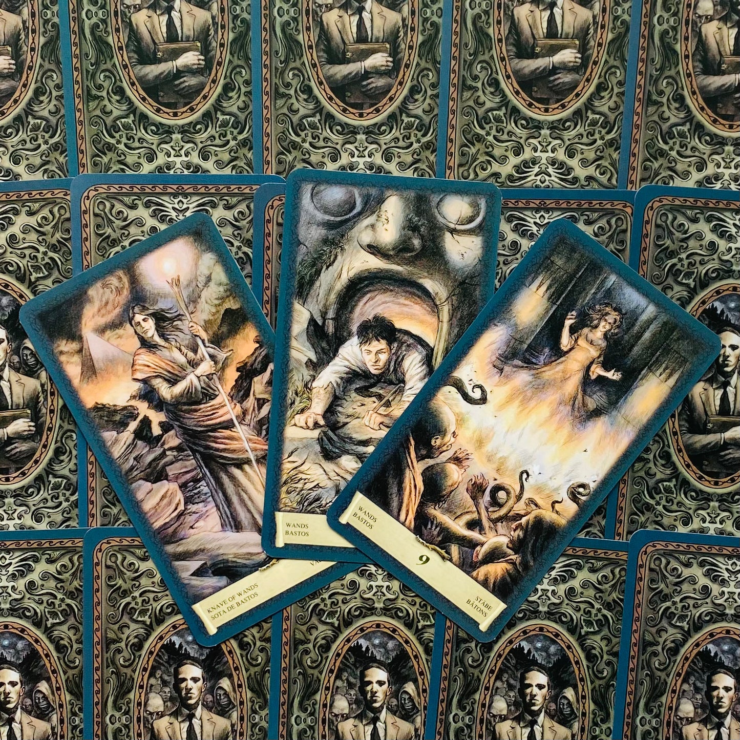 Unique Dark Grimoire Tarot Cards Set - Rare Antique Mystic Deck
