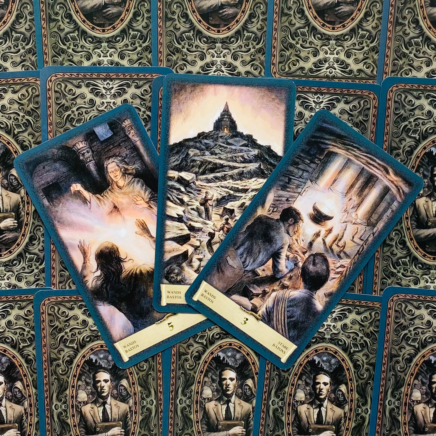 Unique Dark Grimoire Tarot Cards Set - Rare Antique Mystic Deck